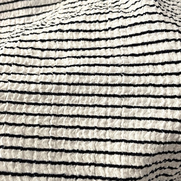 LOFT - striped drape sleeve shirt - size M - Picture 6 of 8